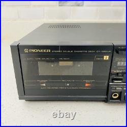 Vintage Pioneer CT-1380WR Stereo Double Cassette Deck Recorder with Remote Japan