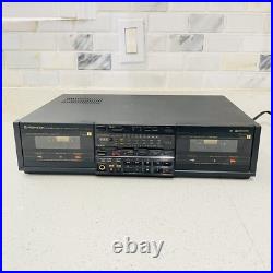 Vintage Pioneer CT-1380WR Stereo Double Cassette Deck Recorder with Remote Japan