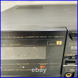 Vintage Pioneer CT-1380WR Stereo Double Cassette Deck Recorder with Remote Japan