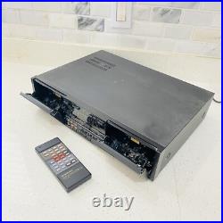 Vintage Pioneer CT-1380WR Stereo Double Cassette Deck Recorder with Remote Japan