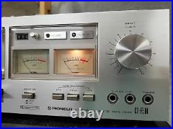 Vintage Pioneer CT-F500 Aluminum Dolby Stereo Cassette Recorder Player Tape Deck
