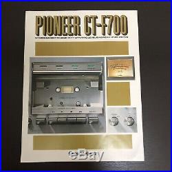 Vintage Pioneer CT-F700 Stereo Cassette Recorder Works Great