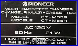 Vintage Pioneer Multi-cassette Changer CT-M55R. Holds 6 Cassette Tapes Tested