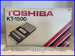 Vintage Portable Toshiba KT-1500 Cassette Recorder Player NEW IN BOX