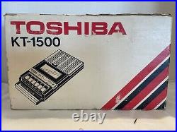 Vintage Portable Toshiba KT-1500 Cassette Recorder Player NEW IN BOX