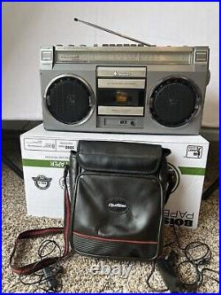 Vintage Quasar Panasonic GX-3621 2-way 4-Speaker Cassette Recorder Boombox Works