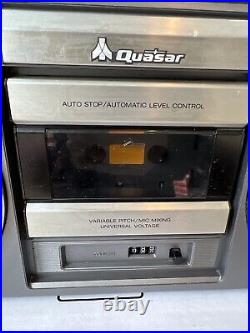 Vintage Quasar Panasonic GX-3621 2-way 4-Speaker Cassette Recorder Boombox Works