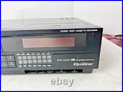Vintage Quasar Stereo Hi-Fi Video Cassette Recorder VCR NO Remote Powers On