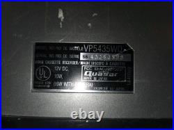 Vintage Quasar VHS Video Cassette Recorder Top Load VCR MODEL VP5435WQ