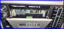 Vintage REALISTIC Minisette IV AM-FM Radio Cassette Recorder