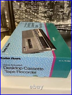Vintage Radio Shack Voice Actuated Cassette Recorder (CTR-69) New In Box