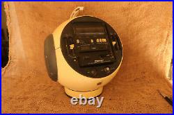 Vintage Radio Weltron Space Ball Model 2004s MWithSW1/Sw2 Stereo Cassette Recorder
