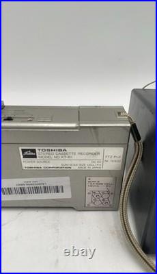 Vintage Radios Toshiba KT-R1 Cassette Recorder + Boston Acoustics Lot Of 2