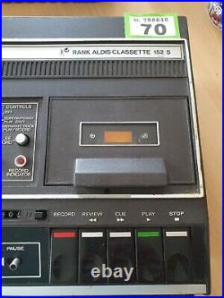 Vintage Rank Aldis Classette 152 S Hi Quality Cassette Tape Recorder working