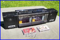 Vintage Rare 1980s Craig J460 Dual Cassette Player/Recorder And 2 new Tapes