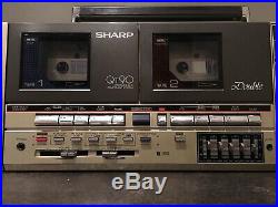 Vintage Rare Japan Sharp QT-90 Boombox Gettoblaster Cassette Radio Recorder