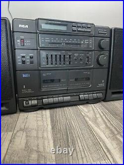Vintage Rca Rp-7950a Am/fm Stereo CD Dual Cassette Recorder Boombox