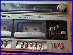 Vintage Realistic Clarinette 114 Model Record Tape Deck Radio Player Stereo Gray