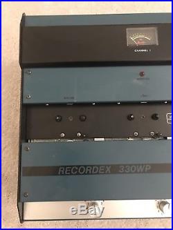 Vintage Recordex 330WP Cassette Tape Deck Recorder Duplicator + Power Cord VG-EX