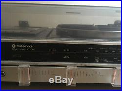 Vintage Retro 70s Sanyo GXT 4540K Music Centre Record Player Cassette Record