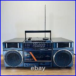 Vintage Retro Boom Box HITACHI TRK-930E Radio Cassette Player Recorder Tested