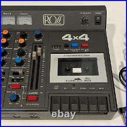 Vintage Ross 4x4 4 Track Mixer/Recorder Cassette Deck #R-4x4 (read Description)