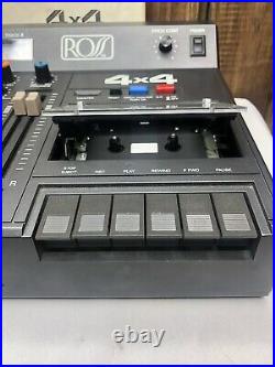 Vintage Ross 4x4 4 Track Mixer/Recorder Cassette Deck #R-4x4 withCase + VIDEO