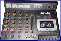 Vintage Ross R-4x4 4-track cassette recorder and mixer. 4 Channel Works Tested