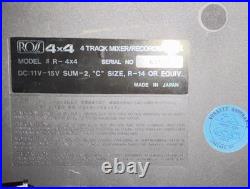 Vintage Ross R-4x4 4-track cassette recorder and mixer. 4 Channel Works Tested