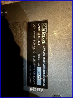 Vintage Ross R-4x4 4-track cassette recorder and mixer. 4 Channel Works Tested