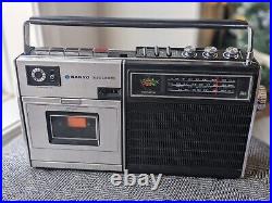 Vintage SANYO M-2414 Cassette Recorder with3-band Portable Radio. Made In Japan