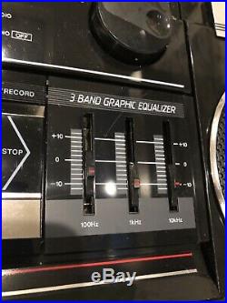 Vintage SANYO M9716 Boombox Radio Cassette Recorder Ghettoblaster 80s CLEAN