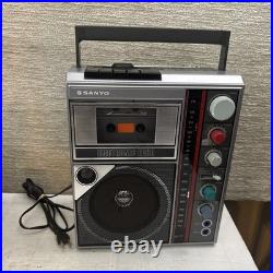 Vintage SANYO PAT-K1F Stereo Mono Radio Cassette Player Recorder Karaoke WORKS