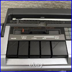 Vintage SANYO PAT-K1F Stereo Mono Radio Cassette Player Recorder Karaoke WORKS