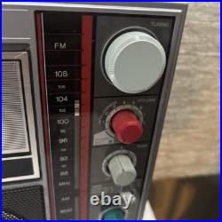 Vintage SANYO PAT-K1F Stereo Mono Radio Cassette Player Recorder Karaoke WORKS