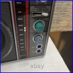 Vintage SANYO PAT-K1F Stereo Mono Radio Cassette Player Recorder Karaoke WORKS