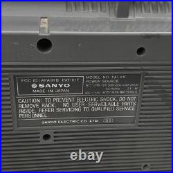 Vintage SANYO PAT-K1F Stereo Mono Radio Cassette Player Recorder Karaoke WORKS