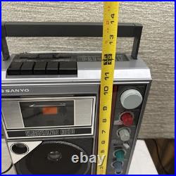 Vintage SANYO PAT-K1F Stereo Mono Radio Cassette Player Recorder Karaoke WORKS