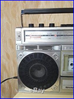 Vintage SHARP GF-6161H BOOMBOX Stereo Radio Cassette Player Recorder
