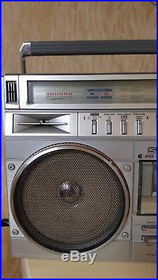 Vintage SHARP GF-8989Z BOOMBOX Stereo Radio Cassette Player Recorder