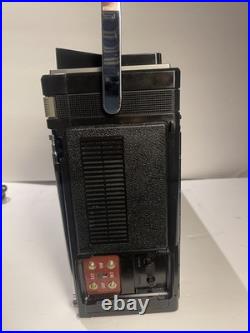 Vintage SHARP Tri-Mate 3T-59 Boombox TV Radio Cassette Recorder VHS/UHF AM/FM