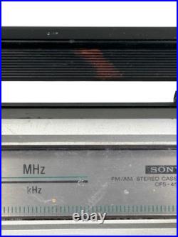 Vintage SONY AM/FM Stereo Cassette Recorder Boombox CFS-45 Radio Works Read Desc