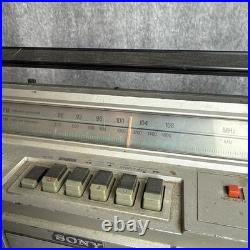 Vintage SONY AM/FM Stereo Cassette Recorder Boombox CFS-45 Radio Works Read Desc