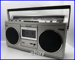 Vintage SONY CFS-45 AM/FM Boombox Cassette Player Recorder Tested Works READ