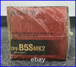 Vintage SONY CFS-B5SMK2 Radio Cassette Recorder Boombox FM SW MW Sealed Japan