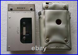 Vintage SONY Cassette Player WM-R2 Old Tape Recorder wm R II + Carrying case