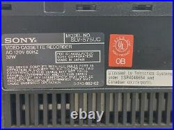 Vintage SONY SLV-575UC VHS Hi-Fi VCR Video Cassette Recorder No Remote