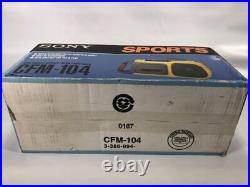 Vintage SONY Sports CFM-104 Radio Cassette Recorder (FM/AM 2 Band Tuner) NEW