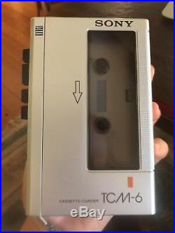 Vintage SONY TCM-6 Personal Cassette Recorder