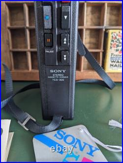 Vintage SONY TCS-300 Stereo Cassette Recorder Tested Needs Attention AS IS